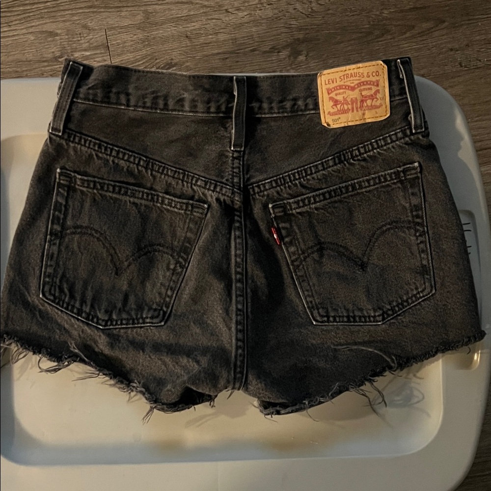 Levi's Women's Dark Gray Jean Shorts